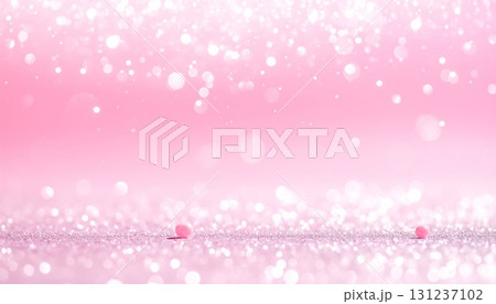 ソフトピンクグラデーションに輝くシルバーグリッター背景 131237102