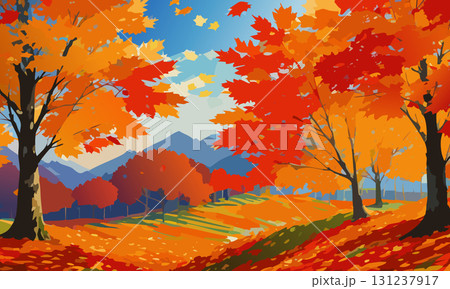 背景【秋を感じる風景】2 131237917