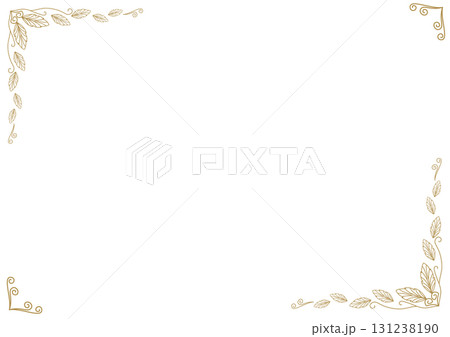 Elegant Golden Horizontal Certificate Frame 131238190