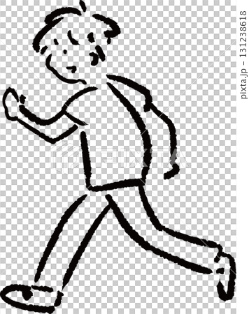 Illustration of a runner Illustration of a runner 131238618