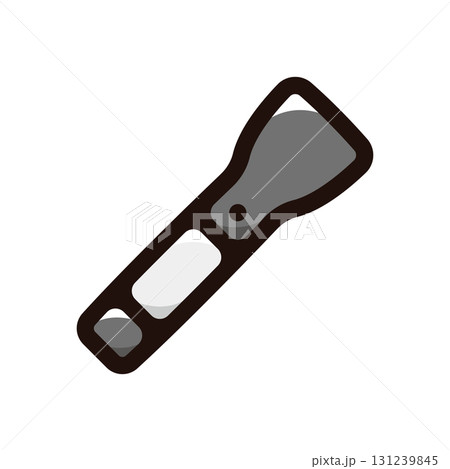 懐中電灯、ライトのイラストアイコン（安全・仕事・道具素材） 131239845