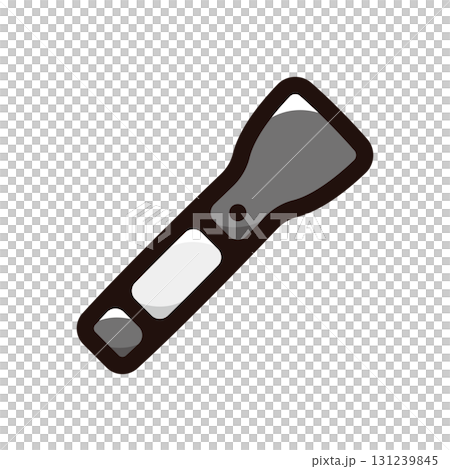 懐中電灯、ライトのイラストアイコン（安全・仕事・道具素材） 131239845