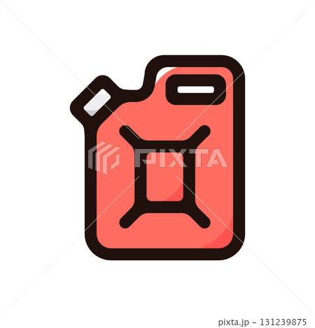 燃料、燃料タンクのイラストアイコン（ガス・燃料・仕事素材） 131239875