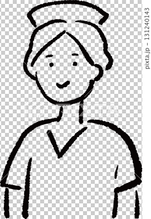 戴著護士帽的護士插圖 131240143