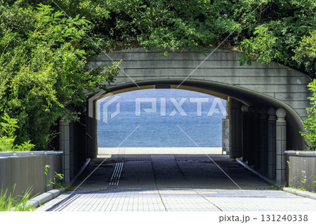 浜田　島根県立石見海浜公園　砂丘トンネル　島根県浜田市 131240338