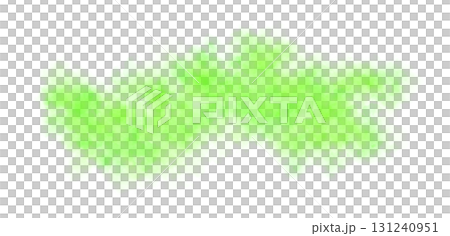 Thick green smoke cloud on transparent background isolated on black for atmospheric visual effects or overlays Thick green smoke cloud on transparent background isolated on black for atmospheric visual effects or overlays 131240951