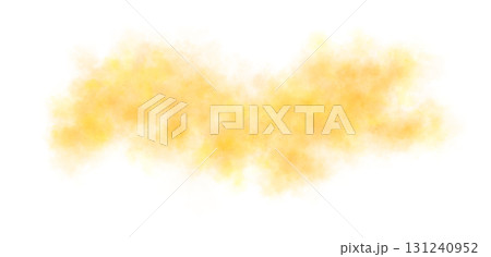Thick yellow smoke cloud on transparent background isolated on black for atmospheric visual effects or overlays Thick yellow smoke cloud on transparent background isolated on black for atmospheric visual effects or overlays 131240952