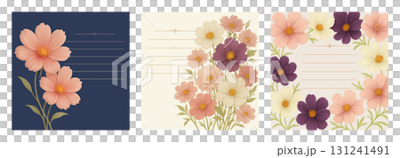 Cosmos Flower Design Card 131241491