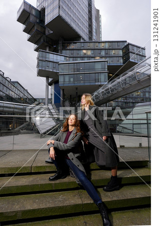 Modern fashion in city architecture Modern fashion in city architecture 131241901