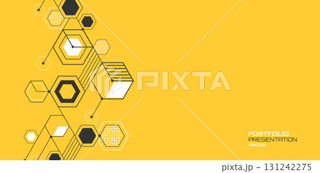 Background from cubes and lines. Linear geometric drawing. Abstraction, Vector illustration. Background from cubes and lines. Linear geometric drawing. Abstraction, Vector illustration. 131242275