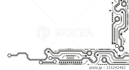 Engineering industry of the future. Electrical circuit technical drawing. New technologies. Vector illustration . 131242462