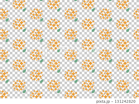 Osmanthus illustration pattern background material 131242820