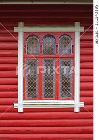 Stained Glass Window Red Stained Glass Window Red 131243195