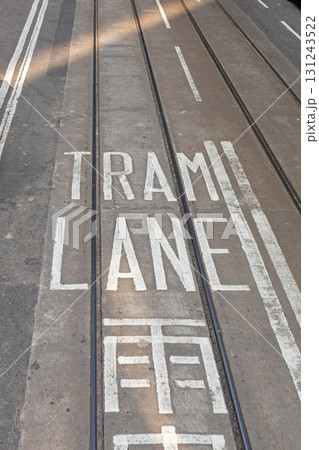 Tram Lane Sign 131243522
