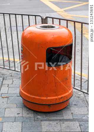 Orange Litter Bin 131243691