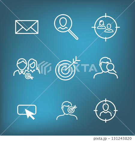 Icon Set for Marketing Strategy - SEO, mobile optimization, brainstorming, social media, data analytics, etc Icon Set for Marketing Strategy - SEO, mobile optimization, brainstorming, social media, data analytics, etc 131243820