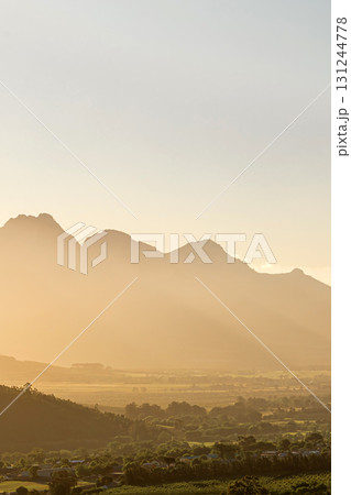 Golden hour natural landscape. African mountains at sunset Golden hour natural landscape. African mountains at sunset 131244778