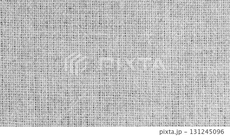 Seamless Gray woven jute fabric background texture 131245096
