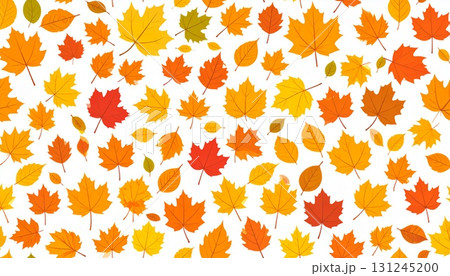 秋の葉っぱのシームレスパターン4 秋の葉っぱのシームレスパターン4 131245200