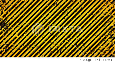 Warning sign with yellow and black diagonal lines. Attention, danger or caution symbol. Construction site signage, road safety notice, hazard banner, security alert shield. Vector illustration Warning sign with yellow and black diagonal lines. Attention, danger or caution symbol. Construction site signage, road safety notice, hazard banner, security alert shield. Vector illustration 131245264