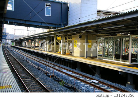 間もなく供用開始!!高架化に向け姿を変える… 仮設下り線『春日部駅』新3・4番線 131245356
