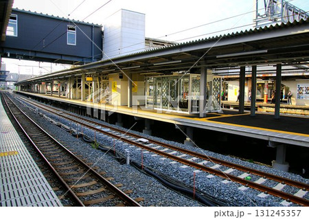 間もなく供用開始!!高架化に向け姿を変える… 仮設下り線『春日部駅』新3・4番線 131245357