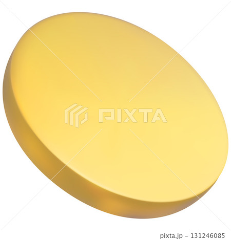 Vector golden round coin, empty, flying or falling on isolated background. Vector golden round coin, empty, flying or falling on isolated background. 131246085