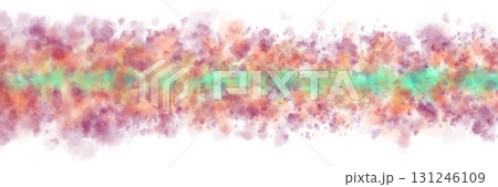 Cyan violet and orange smoke stripe template with vibrant multicolor gradient on transparent background for mockups and overlays 131246109