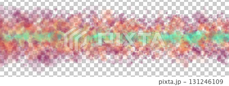 Cyan violet and orange smoke stripe template with vibrant multicolor gradient on transparent background for mockups and overlays 131246109