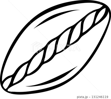 Sketch style Mini-pies with flaky crust in simple black and white line art. Delicious dessert icon drawn as a doodle, minimalist illustration for baking and homemade concepts 131246119