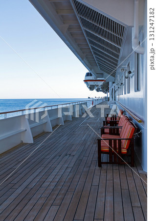 Seats on cruise ship deck Seats on cruise ship deck 131247182