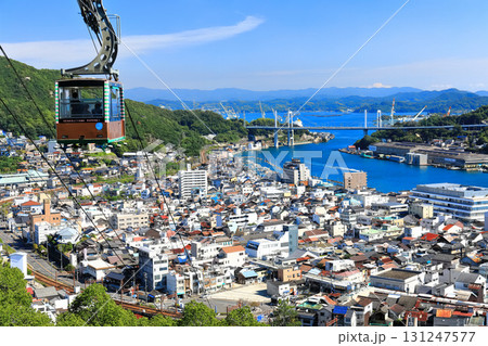 【広島県】千光寺山ロープウェイと尾道の町並み 131247577