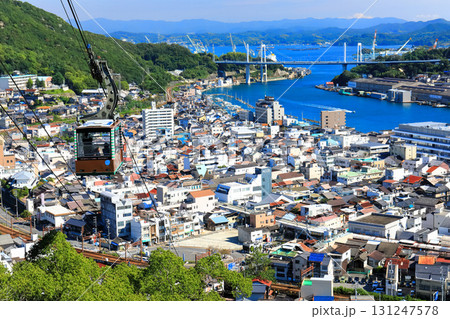 【広島県】千光寺山ロープウェイと尾道の町並み 131247578