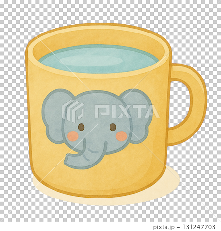 【歯磨き】子ども用のコップのイラスト 131247703