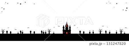 秋素材 ハロウィンのバナーフレーム背景 星 秋素材 ハロウィンのバナーフレーム背景 星 131247820