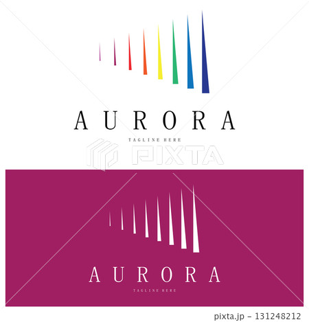 aurora logo design icon illustration vector template aurora logo design icon illustration vector template 131248212