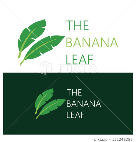 Simple Silhouette Banana Tree Logo. Flat Design vector Simple Silhouette Banana Tree Logo. Flat Design vector 131248285