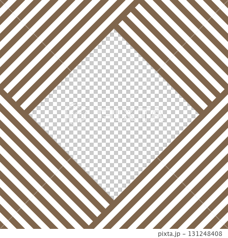 Title frame background material: Dark brown coffee chocolate square stripe pattern vector png 131248408