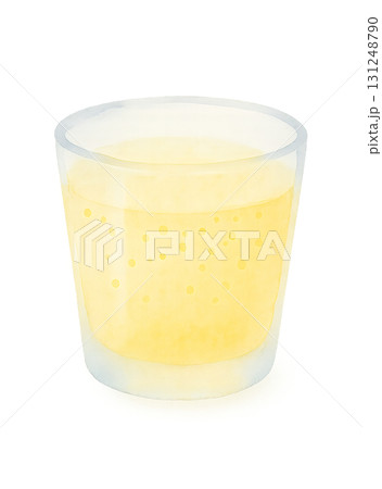 アップルサイダー 水彩イラスト PNG 透過背景 131248790