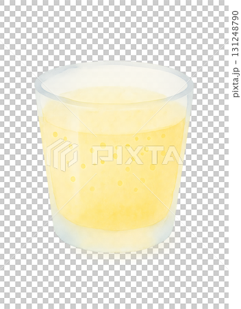 アップルサイダー 水彩イラスト PNG 透過背景 131248790