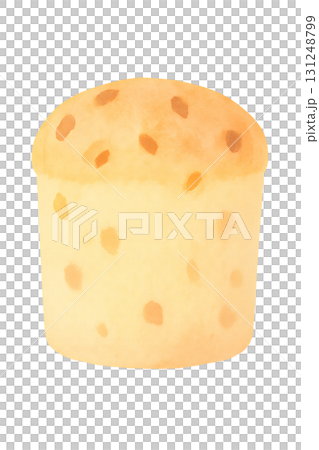 葡萄乾潘妮托妮水彩插圖PNG透明背景 131248799