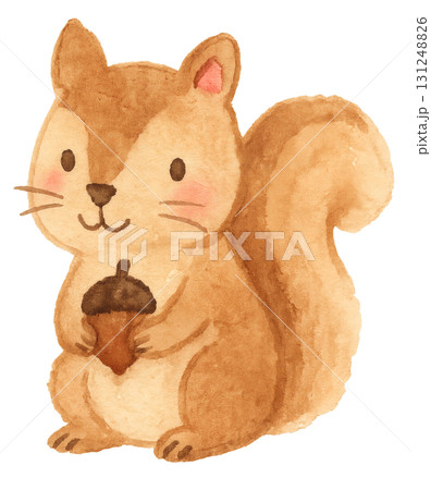 満月とすすきと団子の構成　お月見イメージの水彩素材 131248826