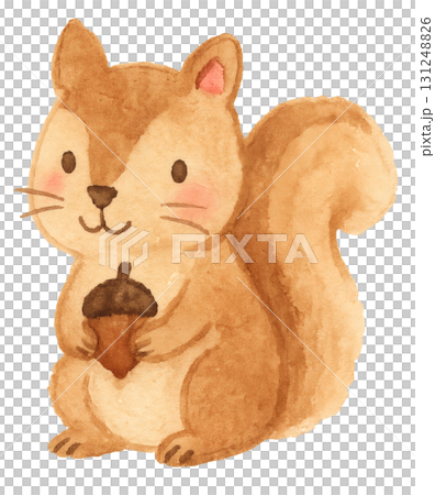 満月とすすきと団子の構成　お月見イメージの水彩素材 131248826