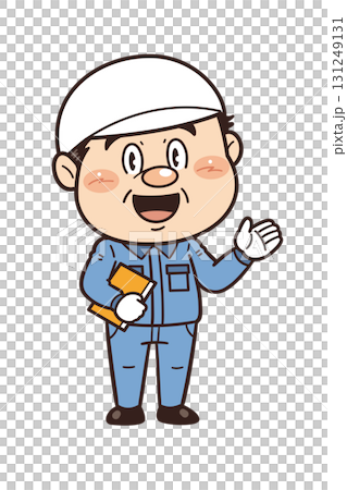 一名在工廠或現場工作的男性工人解釋不安全行為、不安全條件和工作場所事故的插圖 一名在工廠或現場工作的男性工人解釋不安全行為、不安全條件和工作場所事故的插圖 131249131