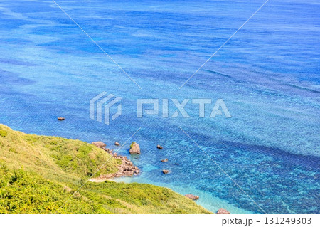 快晴の宮古島ドライブスポット 比嘉ロードパークからの眺望 131249303