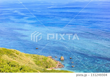 快晴の宮古島ドライブスポット 比嘉ロードパークからの眺望 131249304