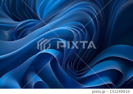 abstract wave of blue smoke background, cyan and deep indigo 131249810