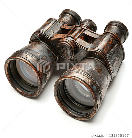 Antique binoculars with a vintage look and detailed craftsmanship for collectors and enthusiasts 131250197