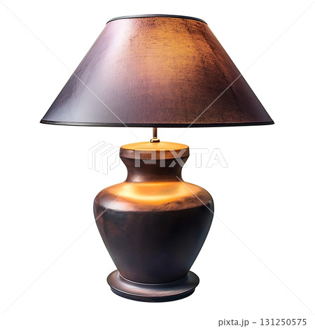 Elegant Ceramic Table Lamp with Copper Shade and Modern Design for Home Decor 131250575