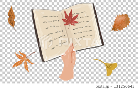 読書の秋のイメージイラスト素材 131250643